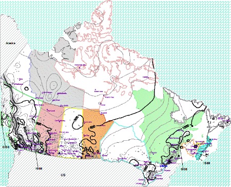 Canada Annual Average Precipitation Canada Annual Average Precipitation