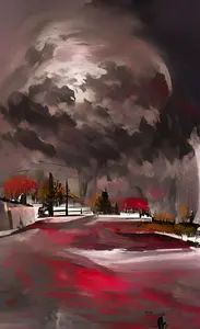 Black smoke or Cloud