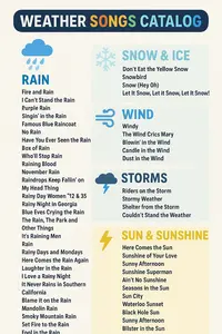 A list of weather-themed songs