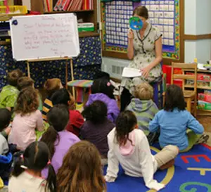 Children learning about global warming