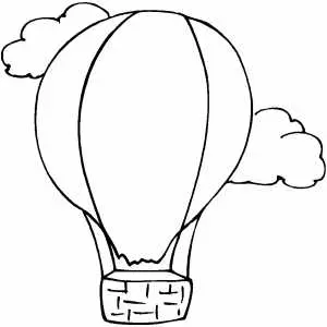 Hot Air Balloon Drawing
