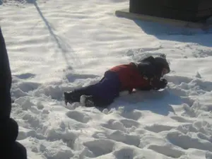 Enjoying After The First Snow Fall