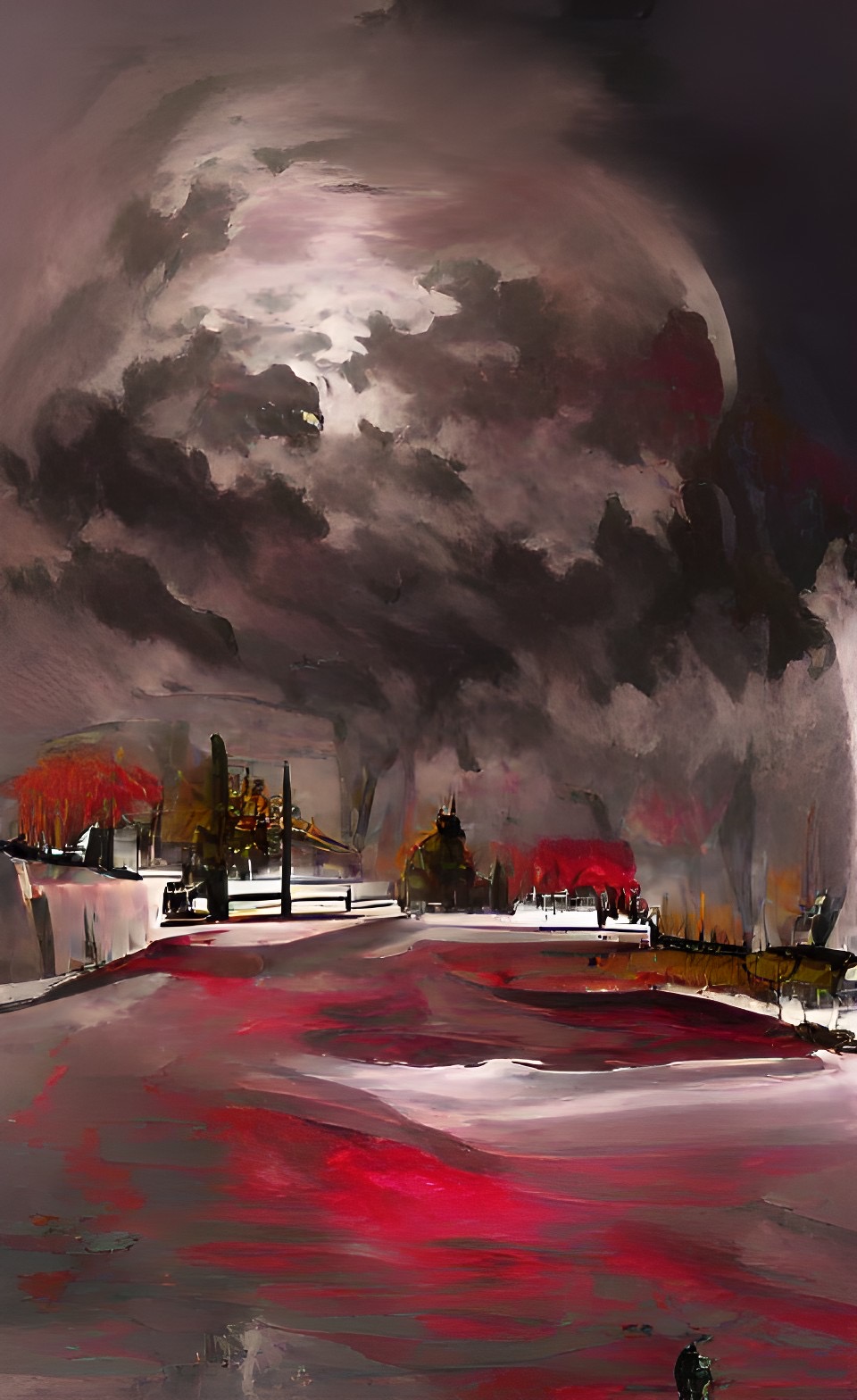 Black smoke or Cloud