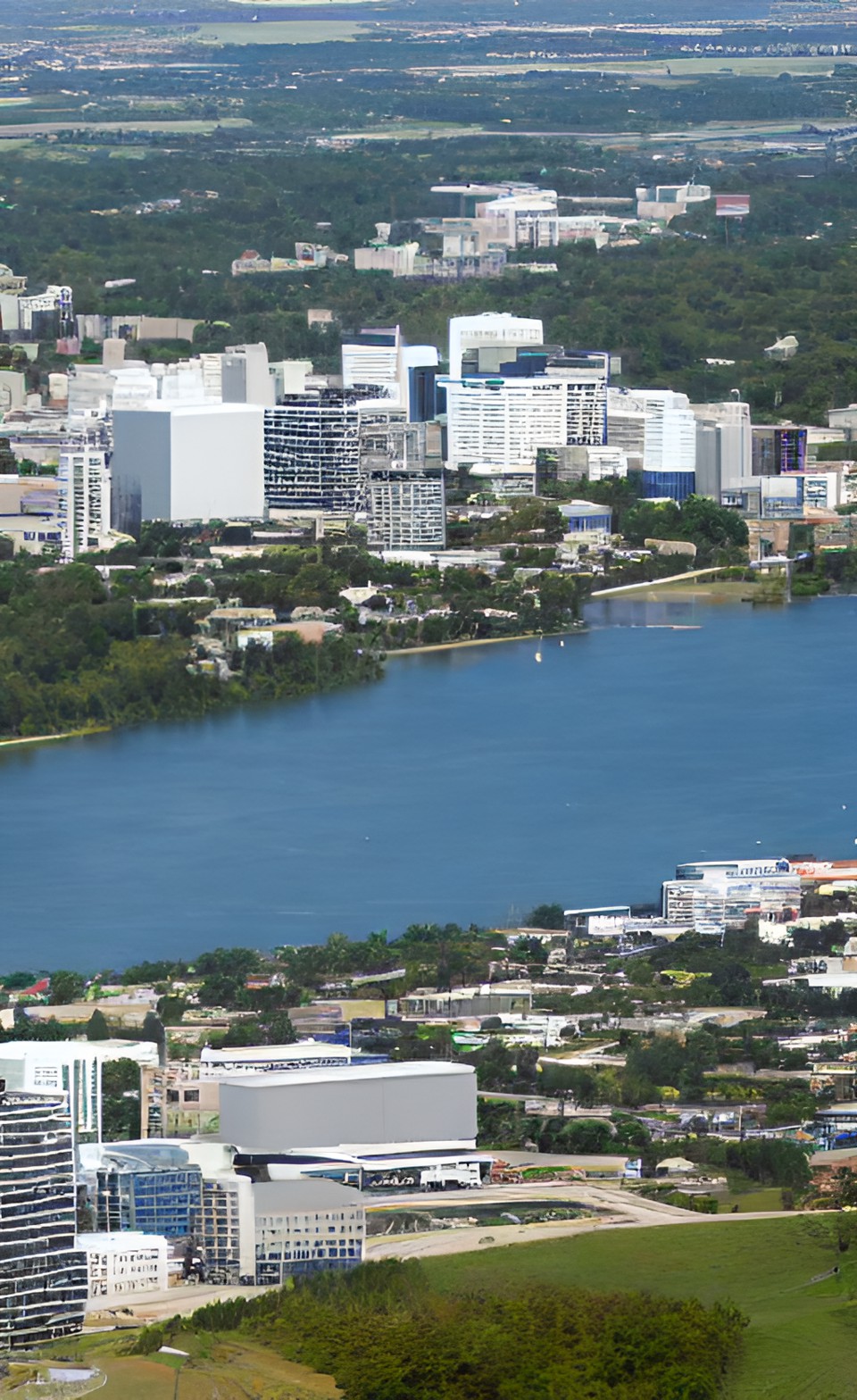 A picture of a clean city Decent urban air quality