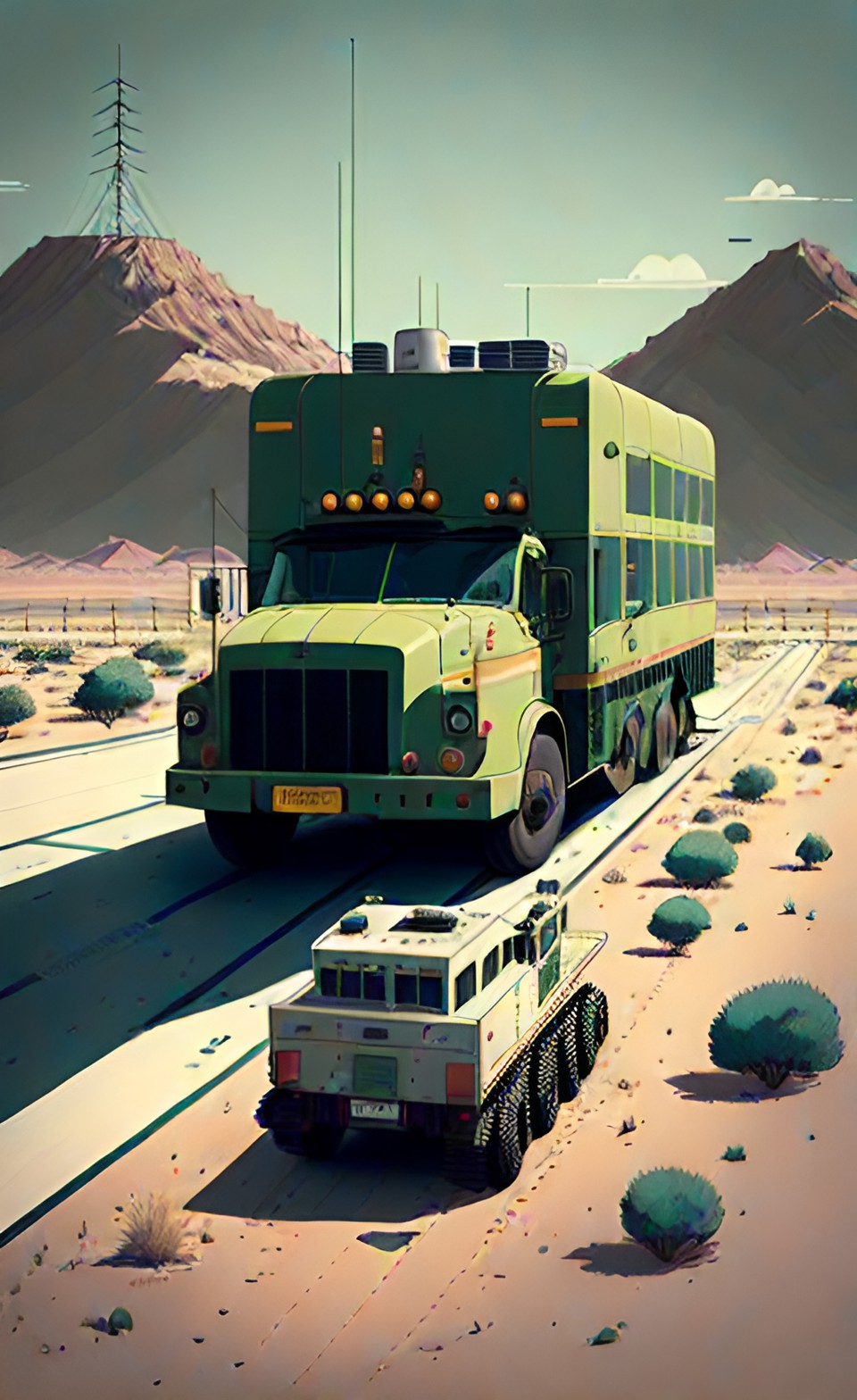 Safety, instrument placement, management, control, wind direction accuracy, and GPS tracking are important at air monitoring sites. Group of vehicles for air monitoring site