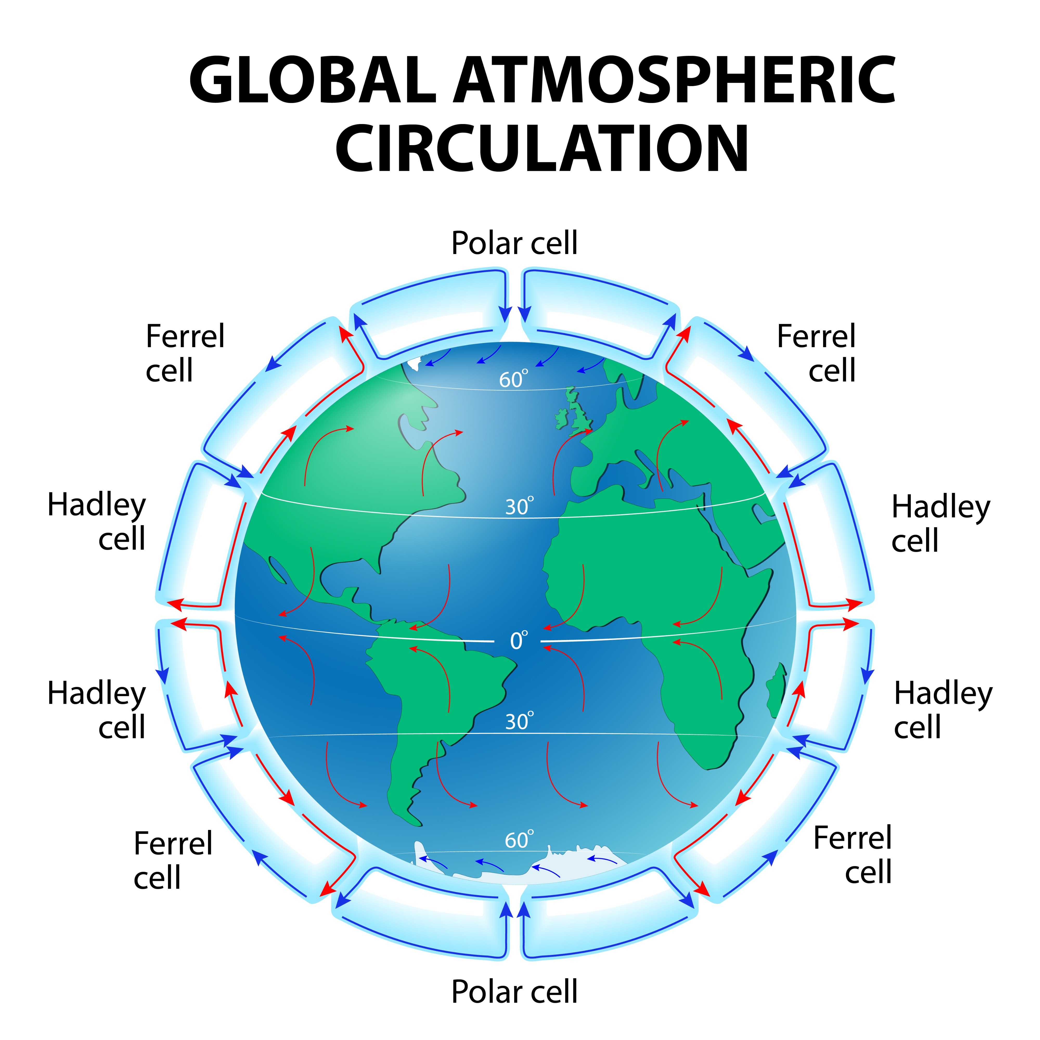 Large Cells in Earth's atmosphere