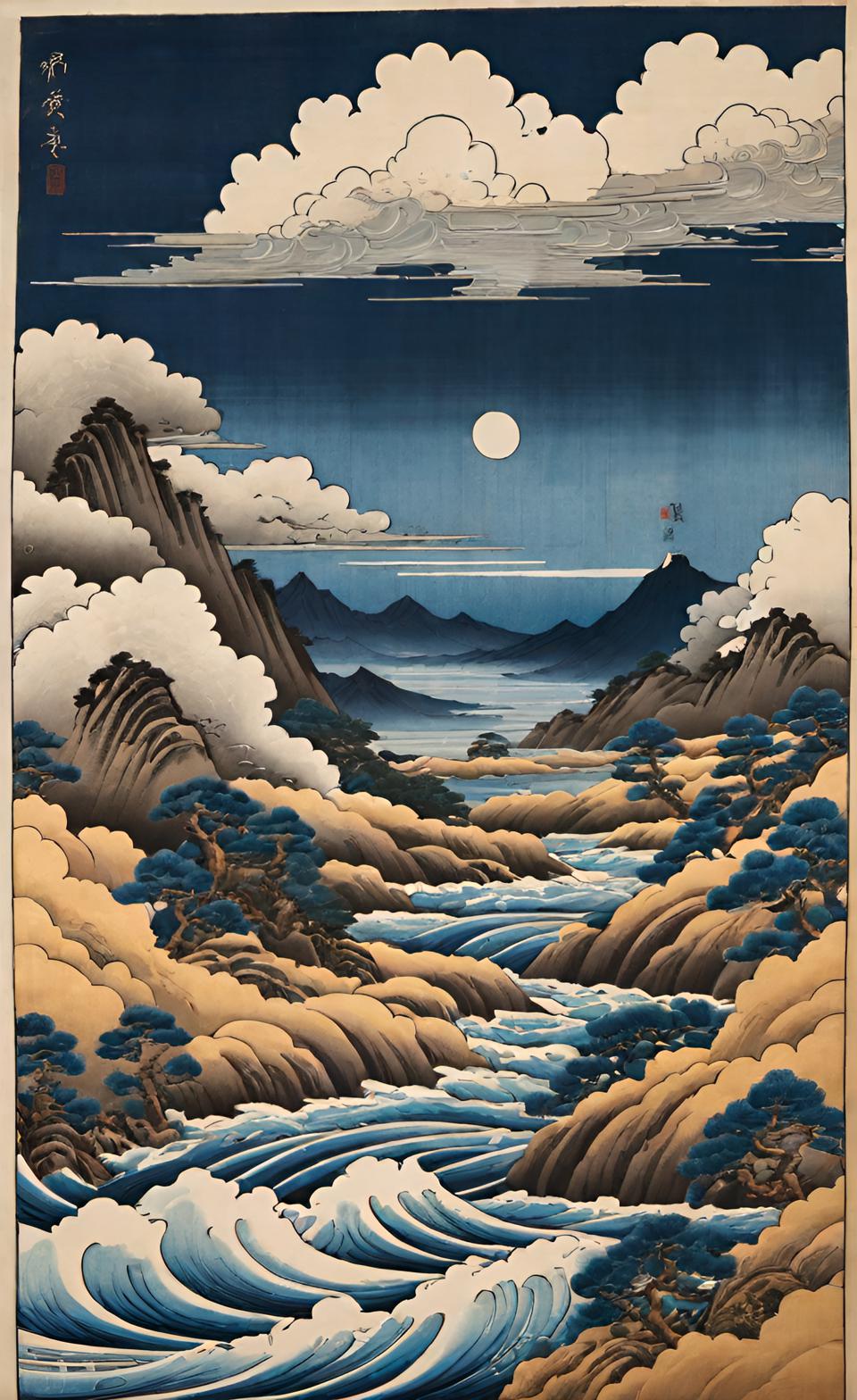 Mountains and valleys of atmospheric pressure