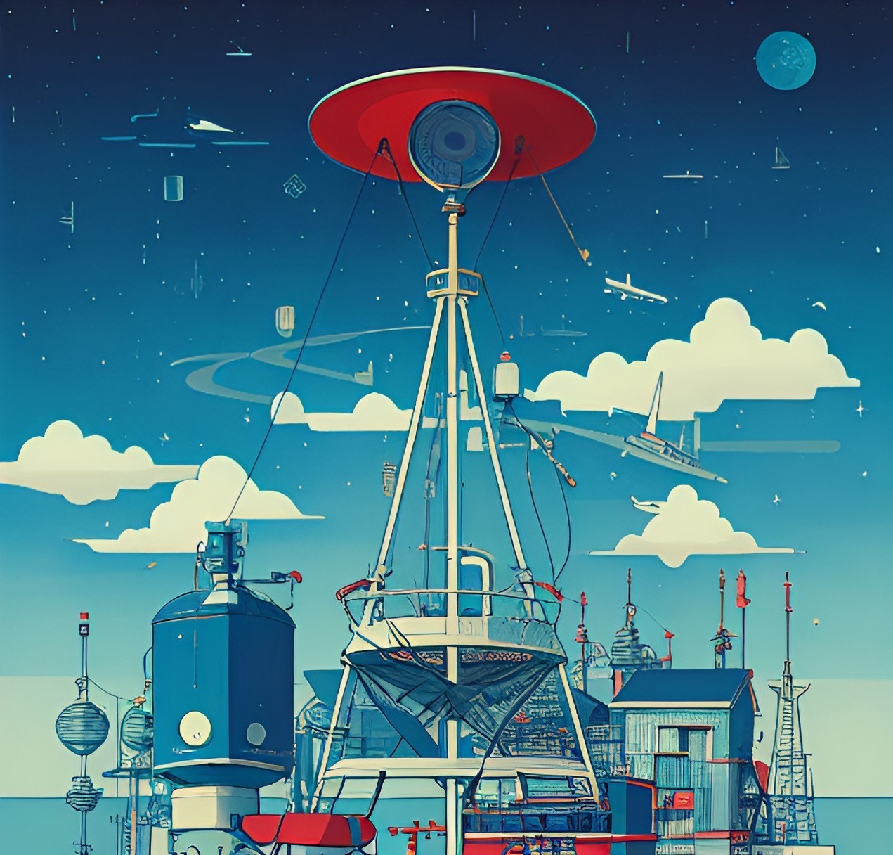 Weather station from the Jetsons, maybe