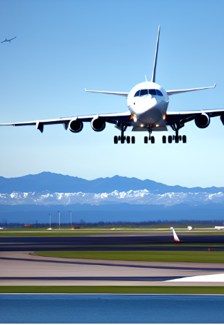 Airplane coming for a landing