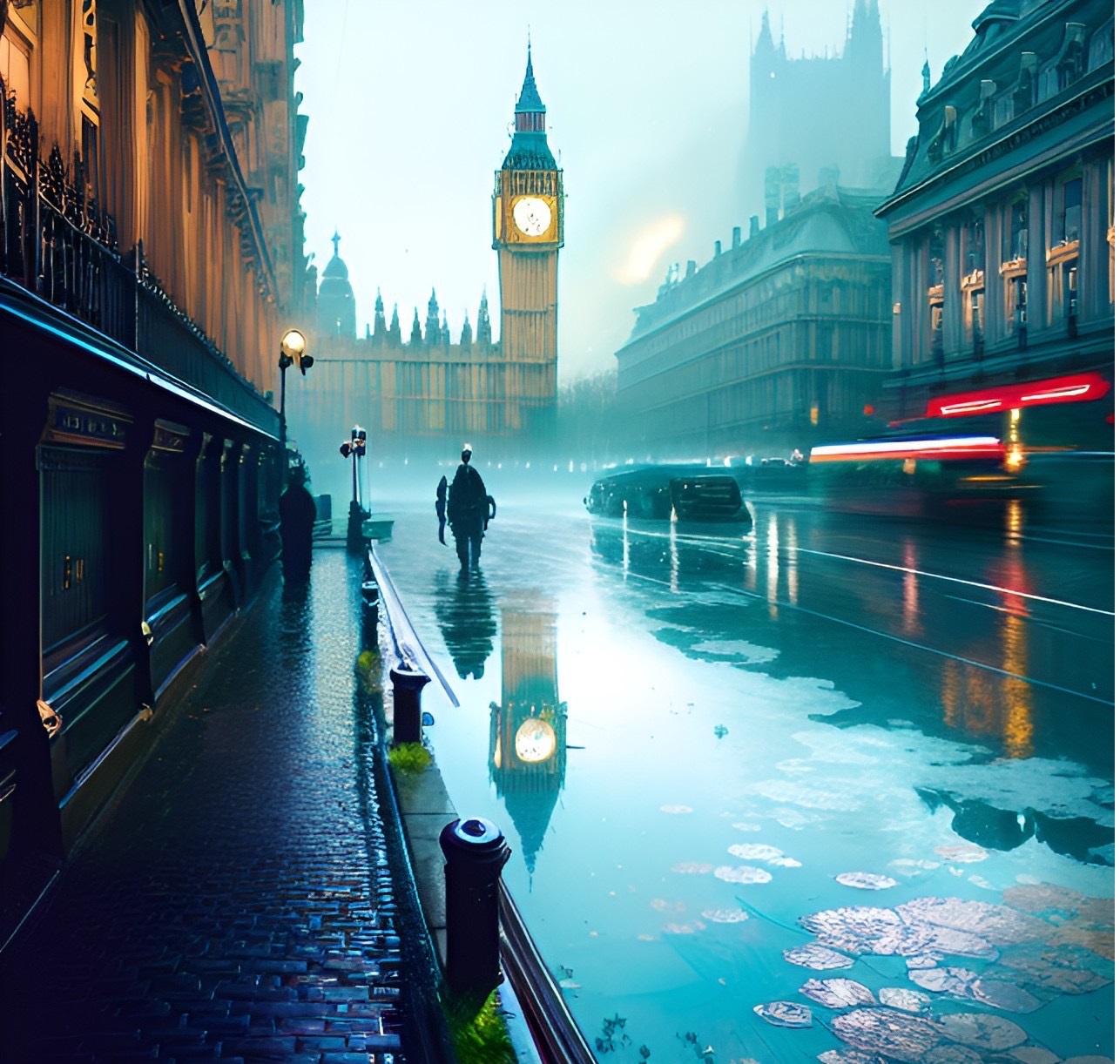 Foggy Evening in London