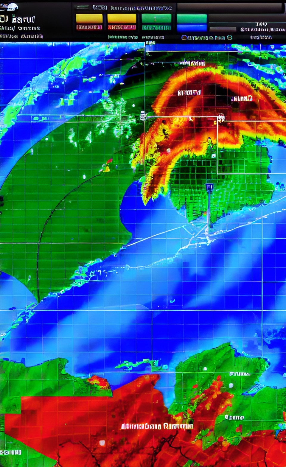 Elaborate weather RADAR display