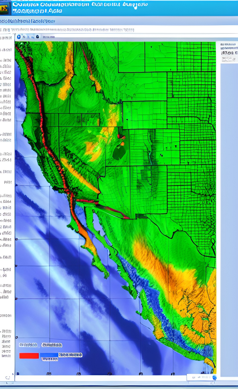 Graphical display of air dispersion modelling output