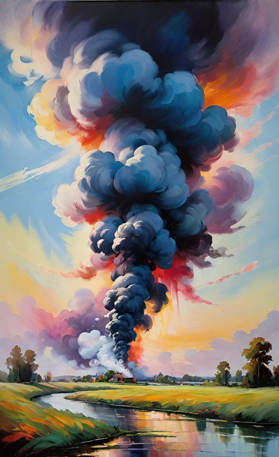 Long-range transport of pollution in the air