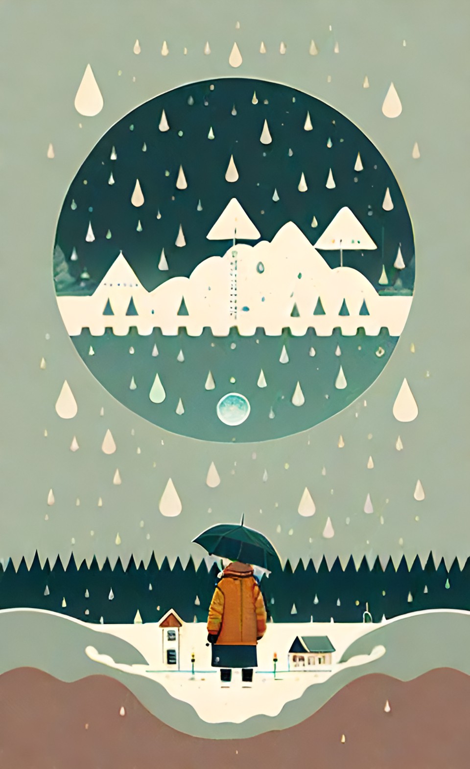 Samples of snow and rain in Alberta