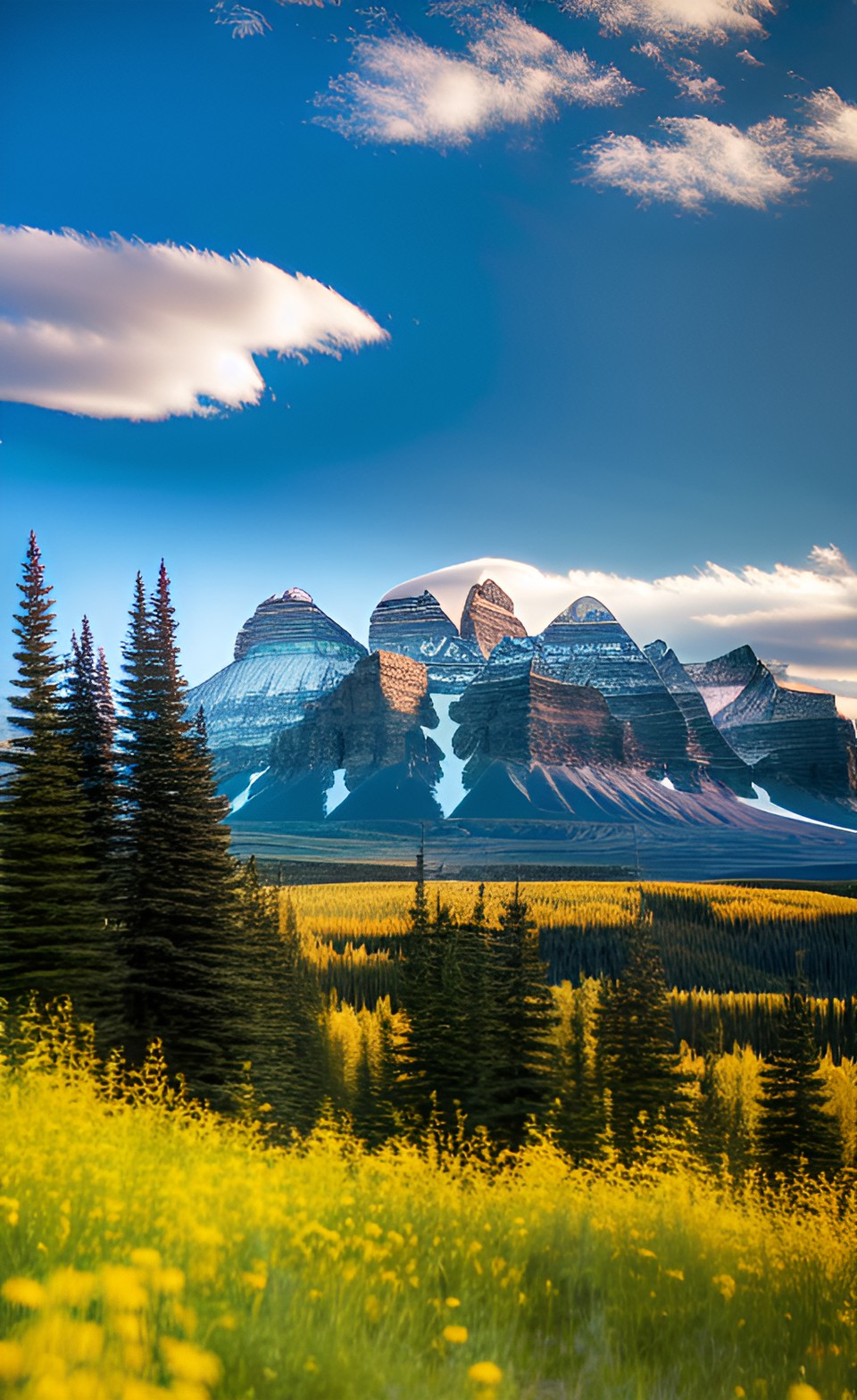 The mountains near Calgary