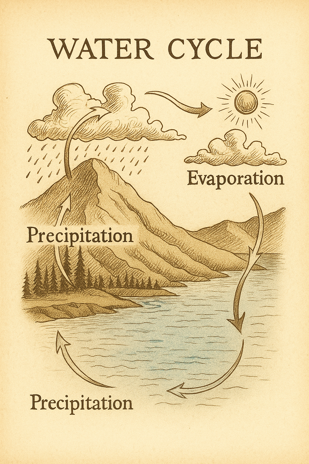 Water going around and around