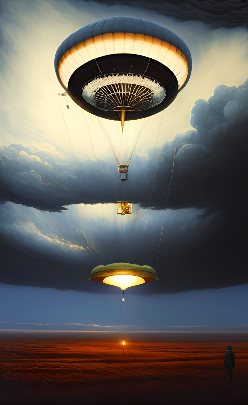 A terrifying storm with weather balloons