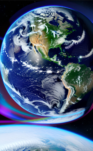 Conceptualized earth photo