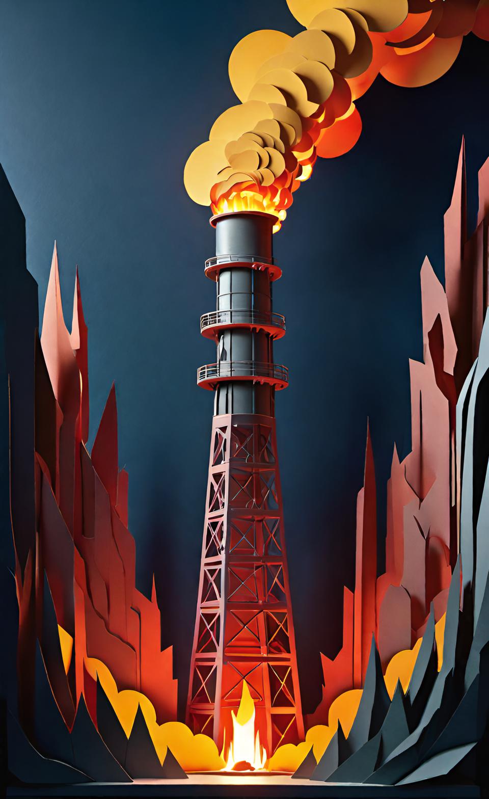 Flaring natural gas