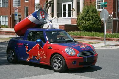 Not people or cars, just the cans