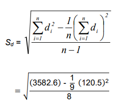 Standard deviation formula
