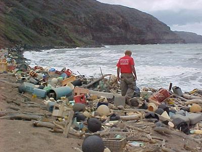 An example of marine garbage