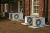 Air conditioners all in a row