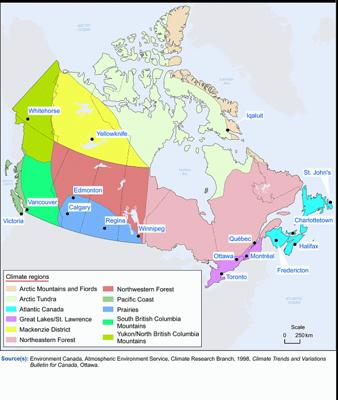 Another look at Canadian climate regions