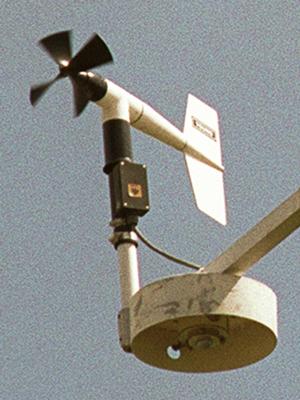 For measuring wind