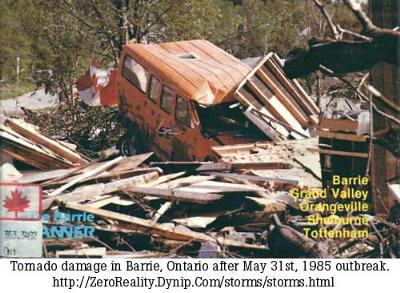 Barrie Ontario Tornado - May 31, 1985