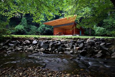 Meadow pavilion in Virginia Forest